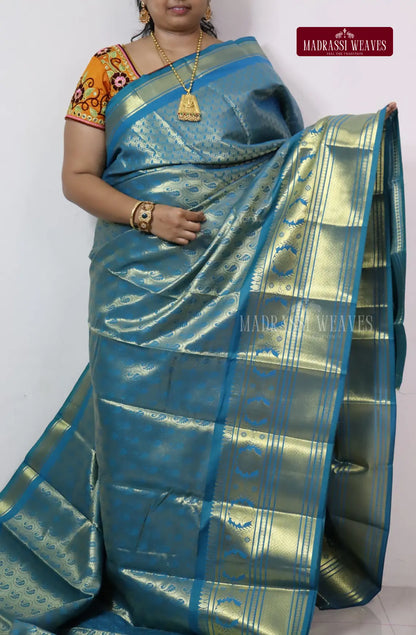 Semi Silk kanjeevaram Brocade Saree