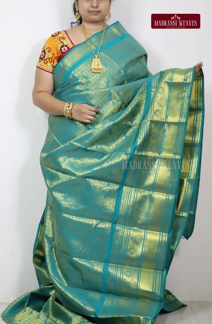 Semi Silk kanjeevaram Brocade Saree