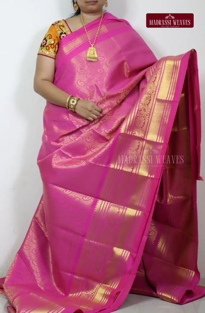 Semi Silk kanjeevaram Brocade Saree