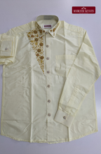 Aari Work Men's Shirt Only (Hand Crafted) - (DESPATCH TIME 15 DAYS)- OFF White
