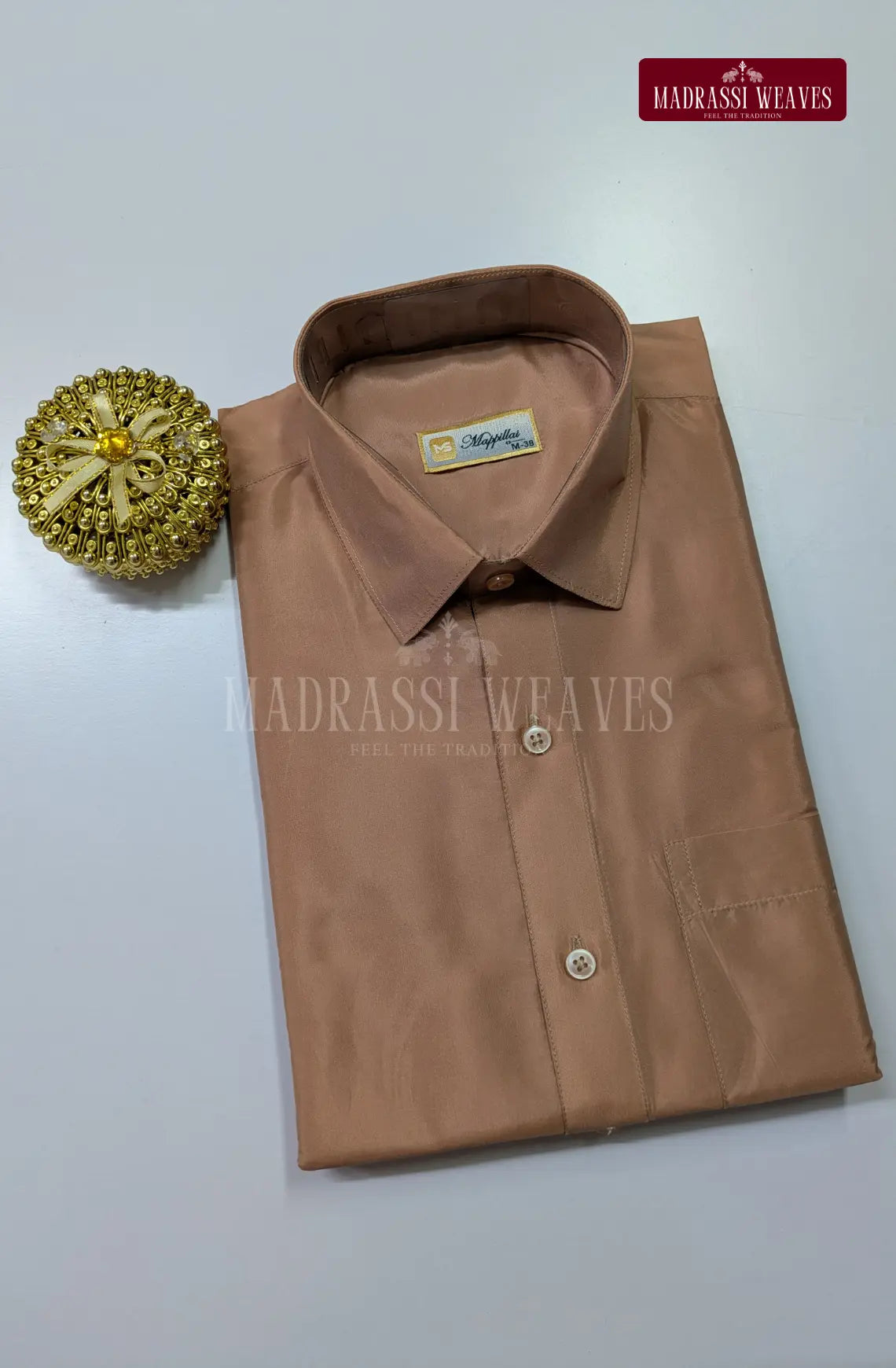 Premium Japan Art Silk Shirt Only - Copper