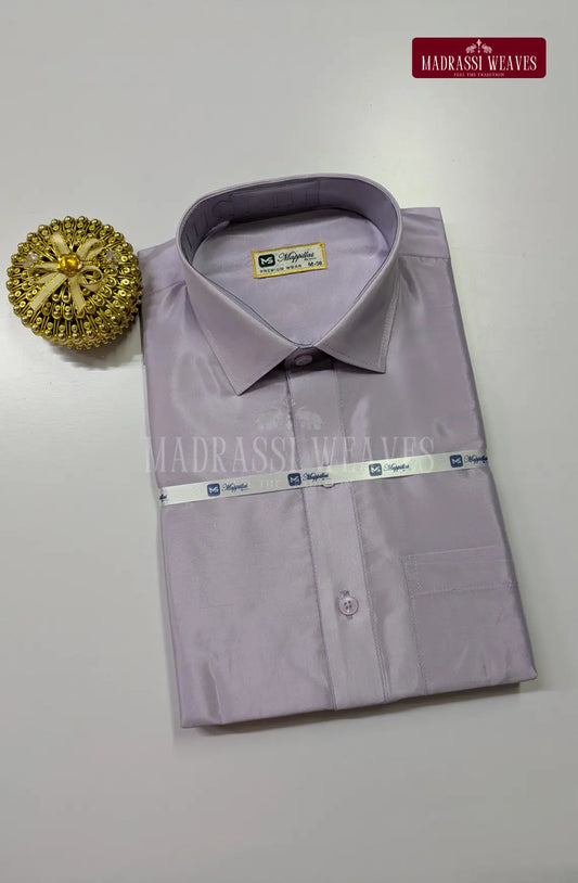 Premium Japan Art Silk Shirt Only - Lavender
