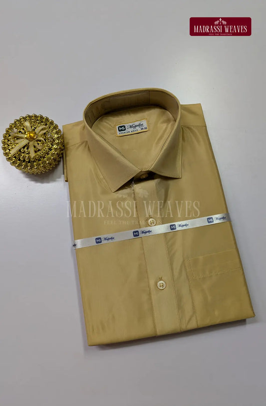 Premium Japan Art Silk Shirt Only - Natural Sandal