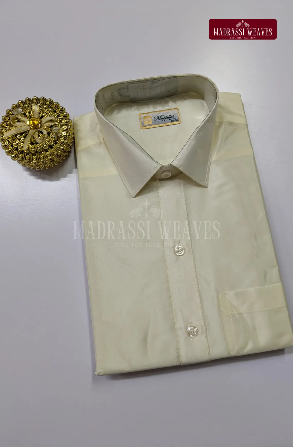 Premium Japan Art Silk Shirt Only - Off White