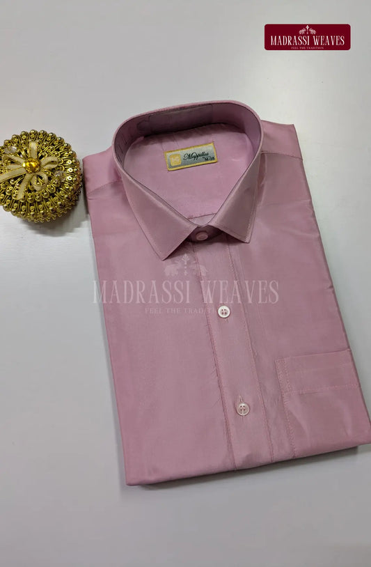 Premium Japan Art Silk Shirt Only - Rosy Pink