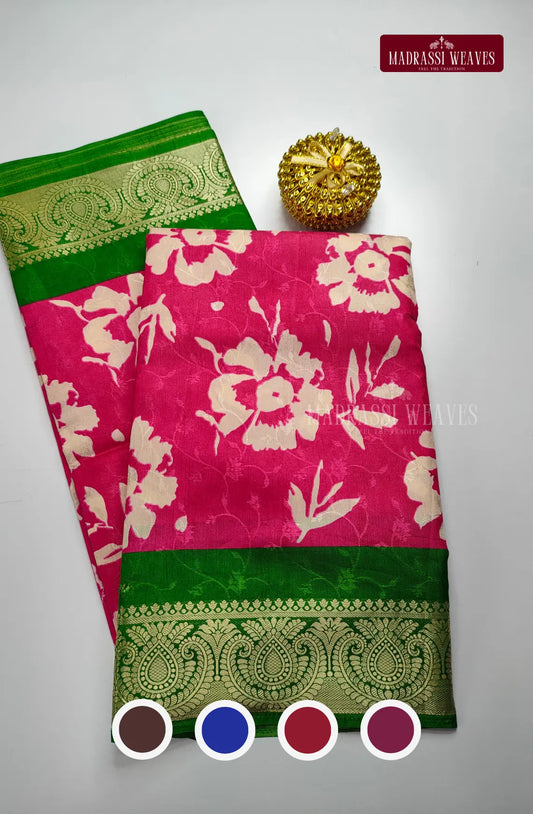 Soft-Floral-Mysore-Silk-Saree