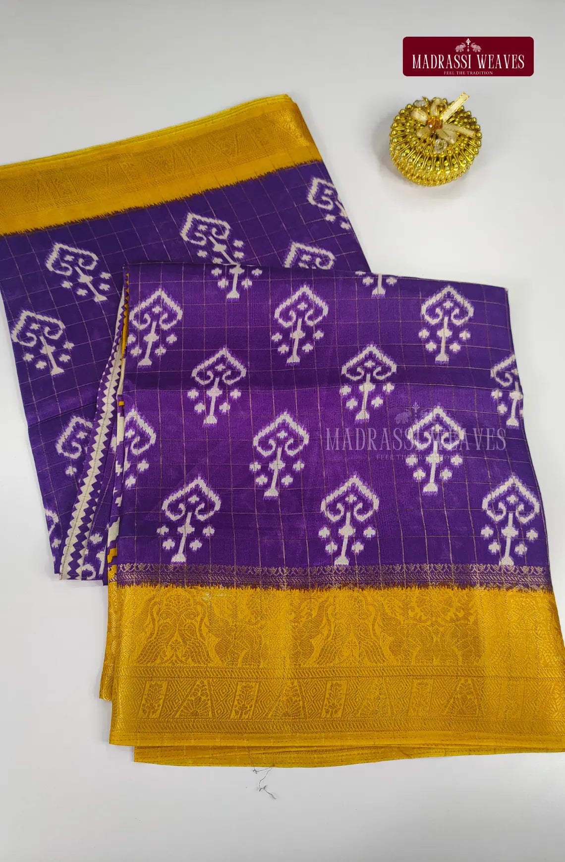 Soft Georgette Checkered Saree