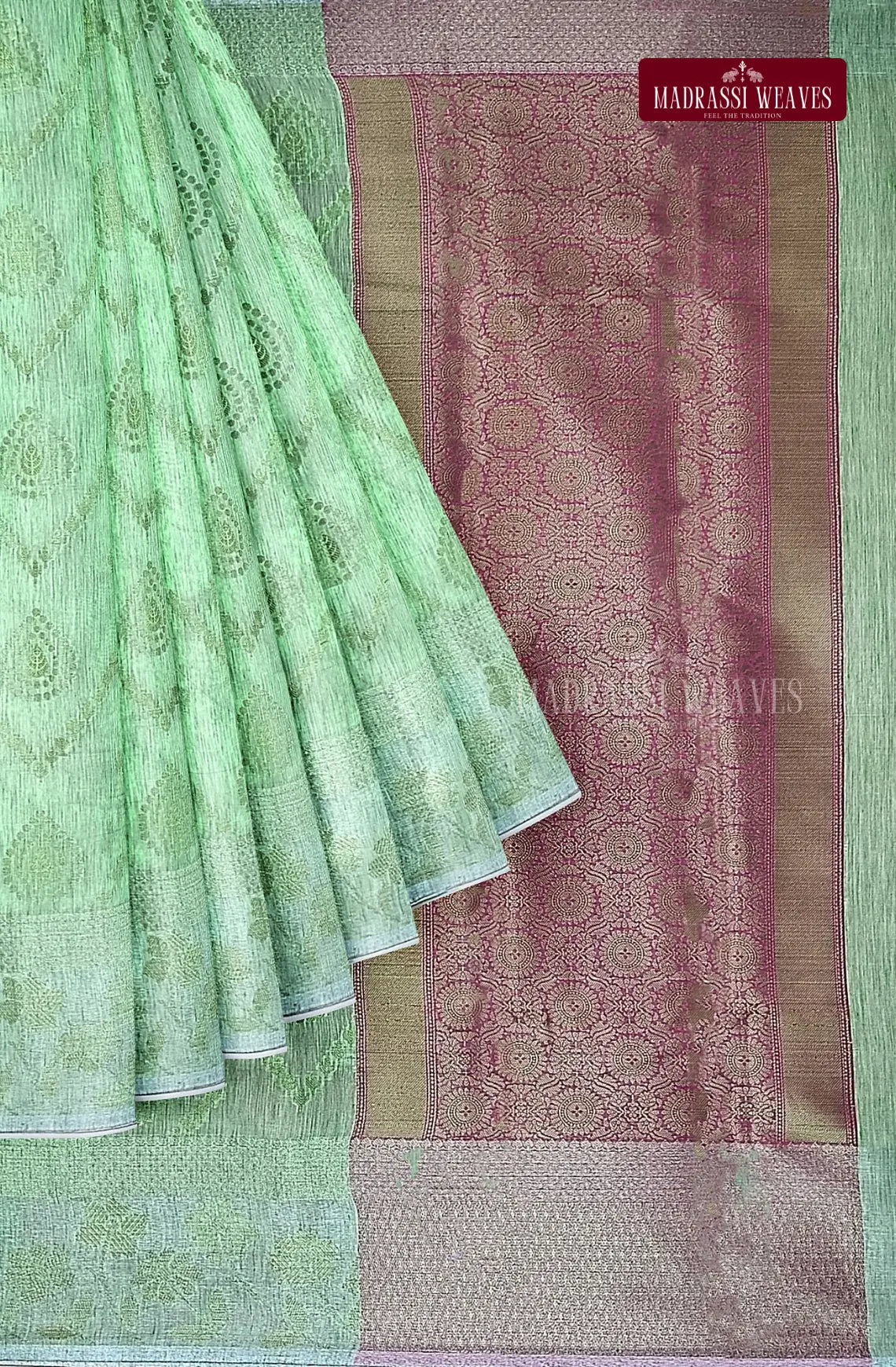 Soft Tissue Pastel Cotton Saree
