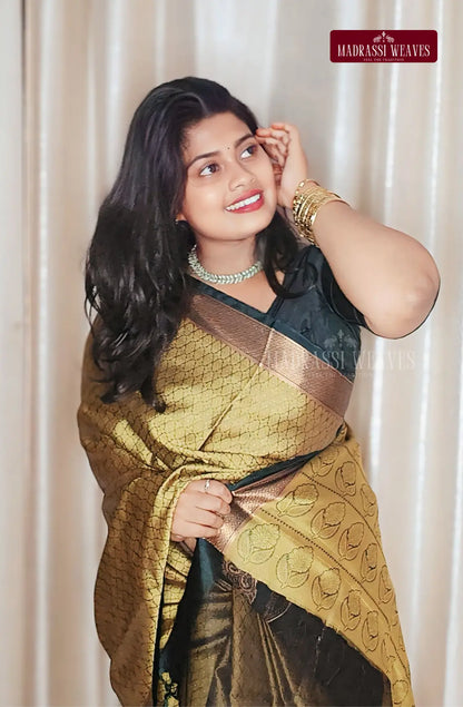 Soft Brocade Weightless Functional Wear Saree - Methi Yellow