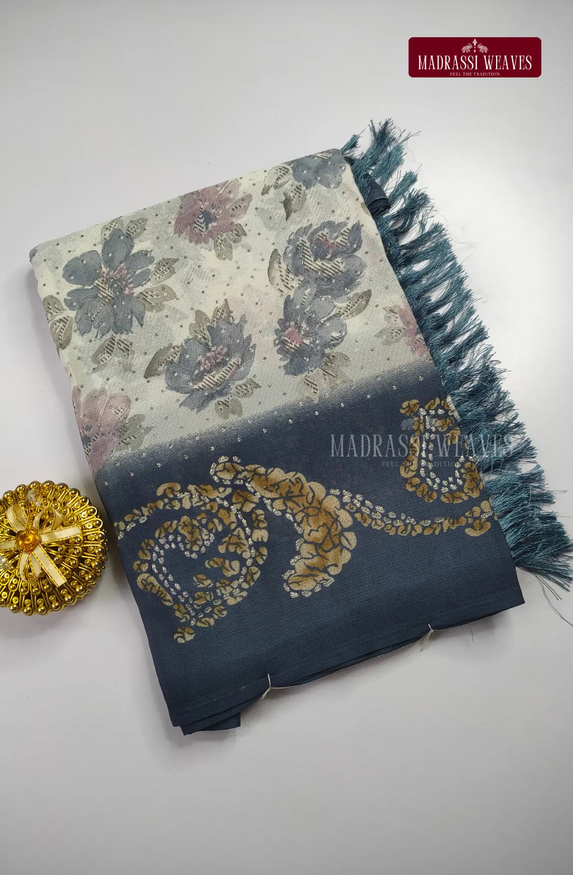 Soft Casual Wear Premium Georgette Saree - Grey