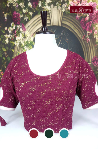 Stretchable ReadyMade Fancy Sleeve  Blouse