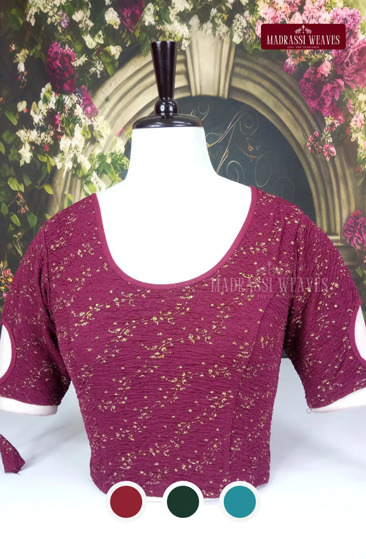 Stretchable ReadyMade Fancy Sleeve  Blouse