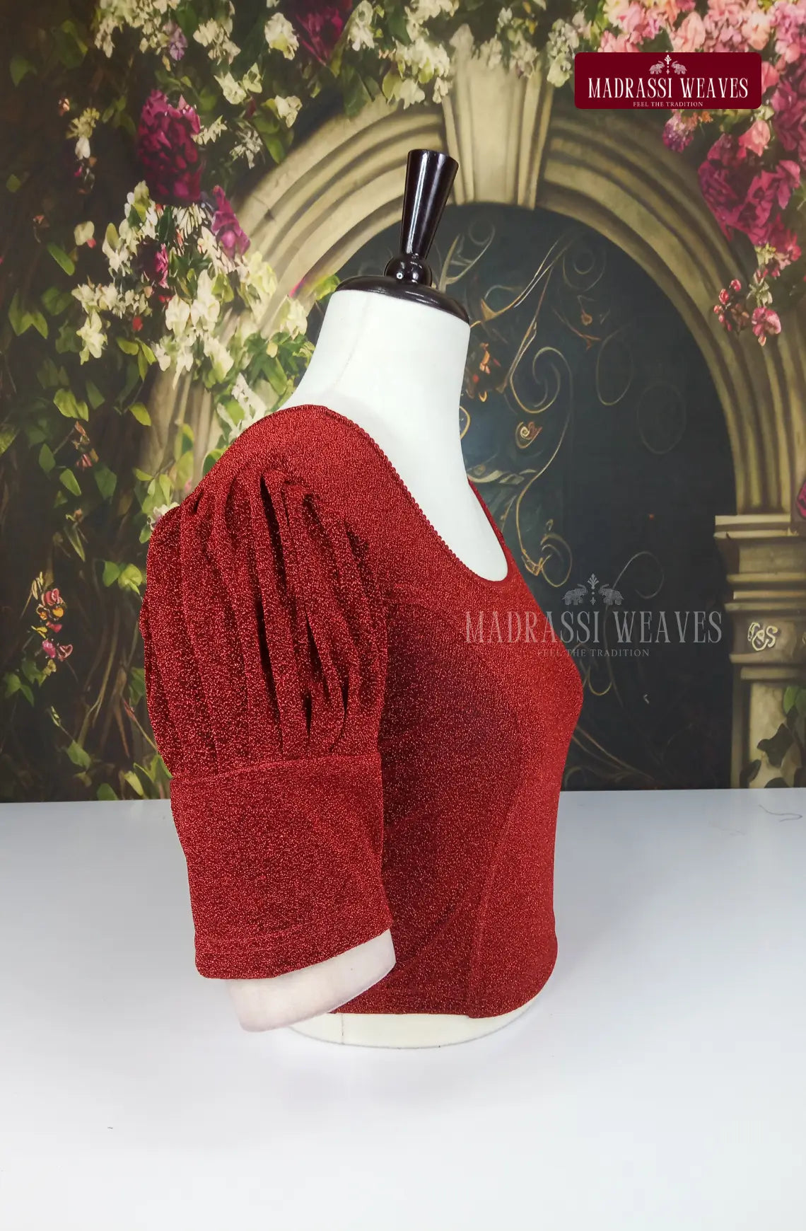 Stretchable Readymade Puff Sleeve Blouse
