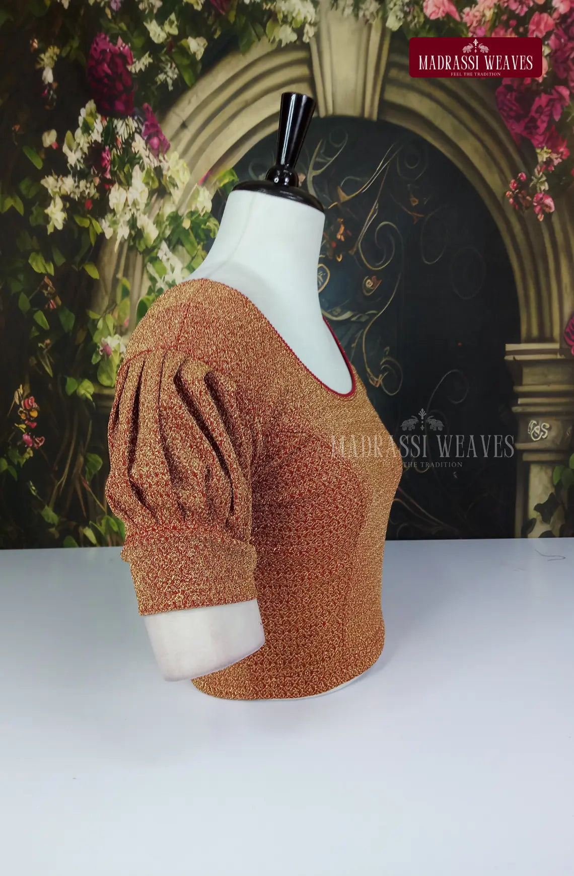 Stretchable Readymade Puff Sleeve Blouse