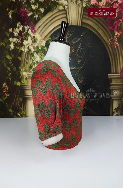 Stretchable Readymade Puff Sleeve Blouse