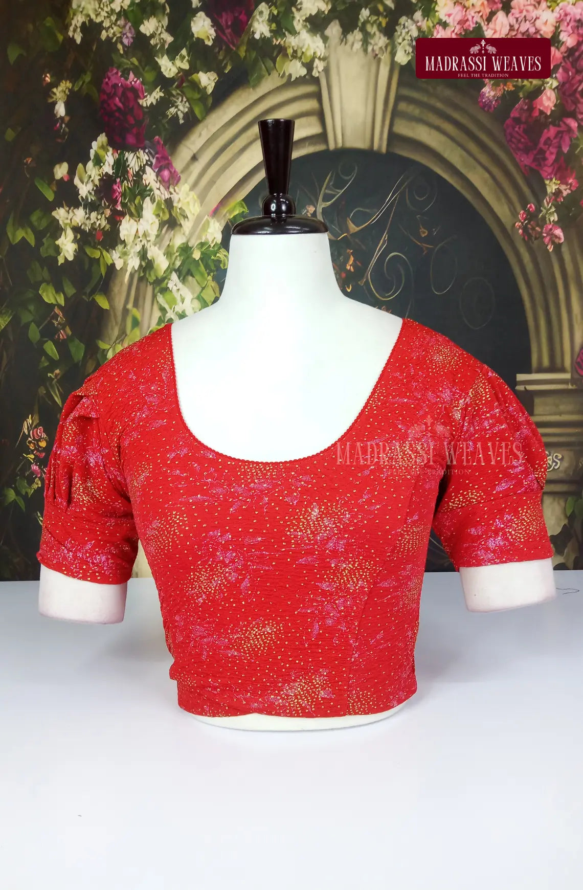 Stretchable Readymade Puff Sleeve Blouse