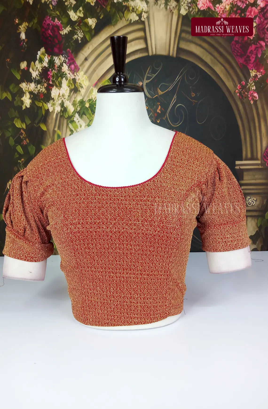 Stretchable Readymade Puff Sleeve Blouse