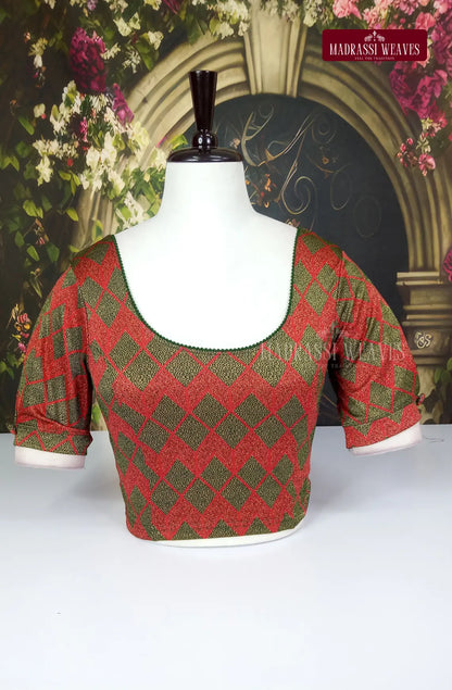 Stretchable Readymade Puff Sleeve Blouse