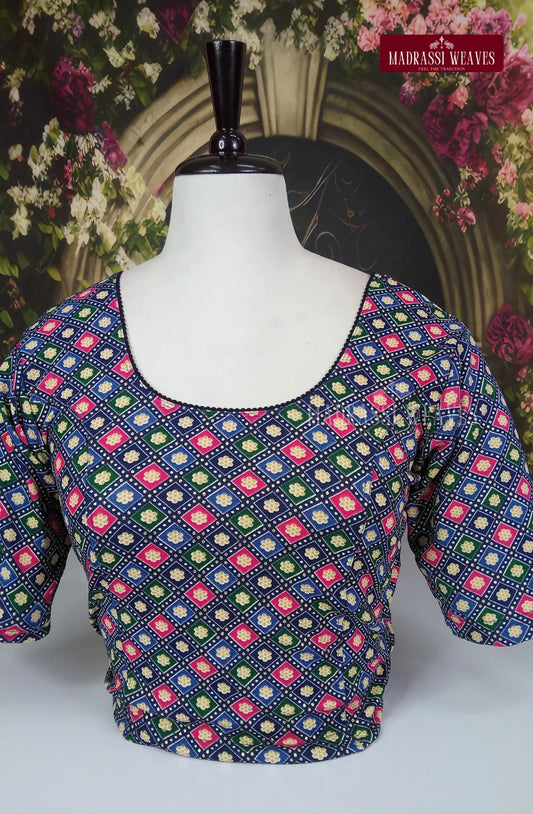 Stretchable ReadyMade Blouse - Multicolour