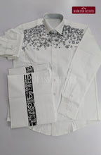 Pure Cotton Tamil Letters Dhoti Set - Design 2