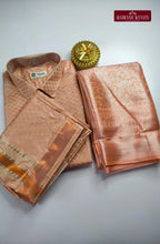 Textured Weave Japan Silk Couple Combo Set - Copper
