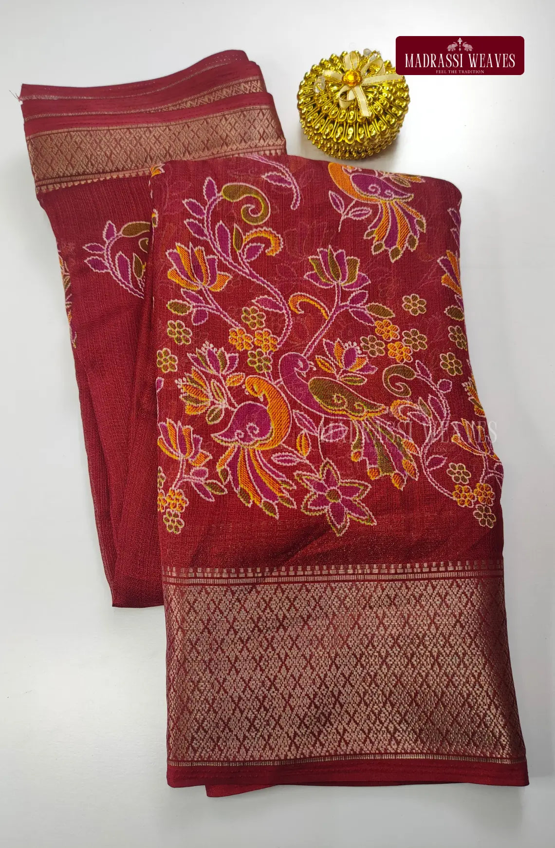 Trendy Slub Cotton Saree