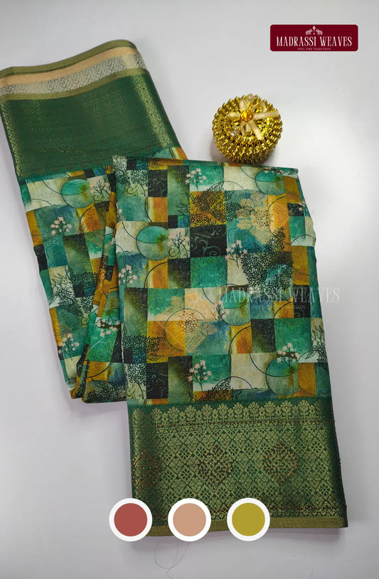 Trendy Digital Swaroski Saree