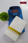 Trendy Men's Dhoti Set - Aqua Blue