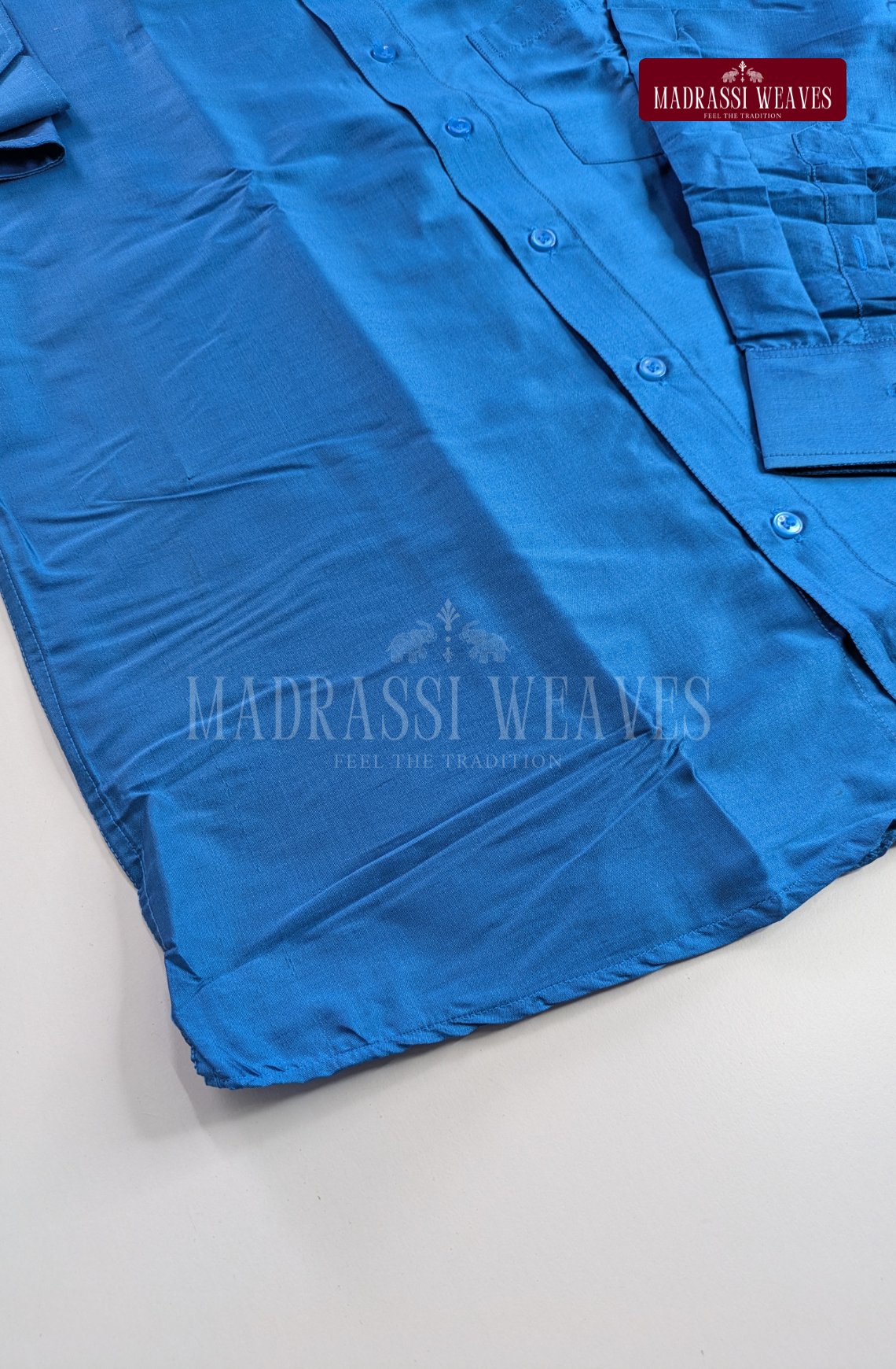 Trendy Men's Dhoti Set - Aqua Blue