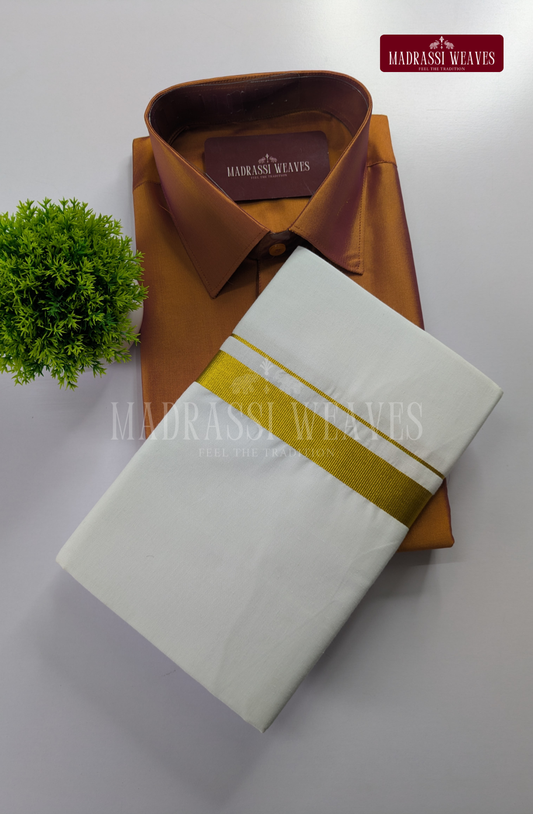 Trendy Men's Dhoti Set - Chocky Brown