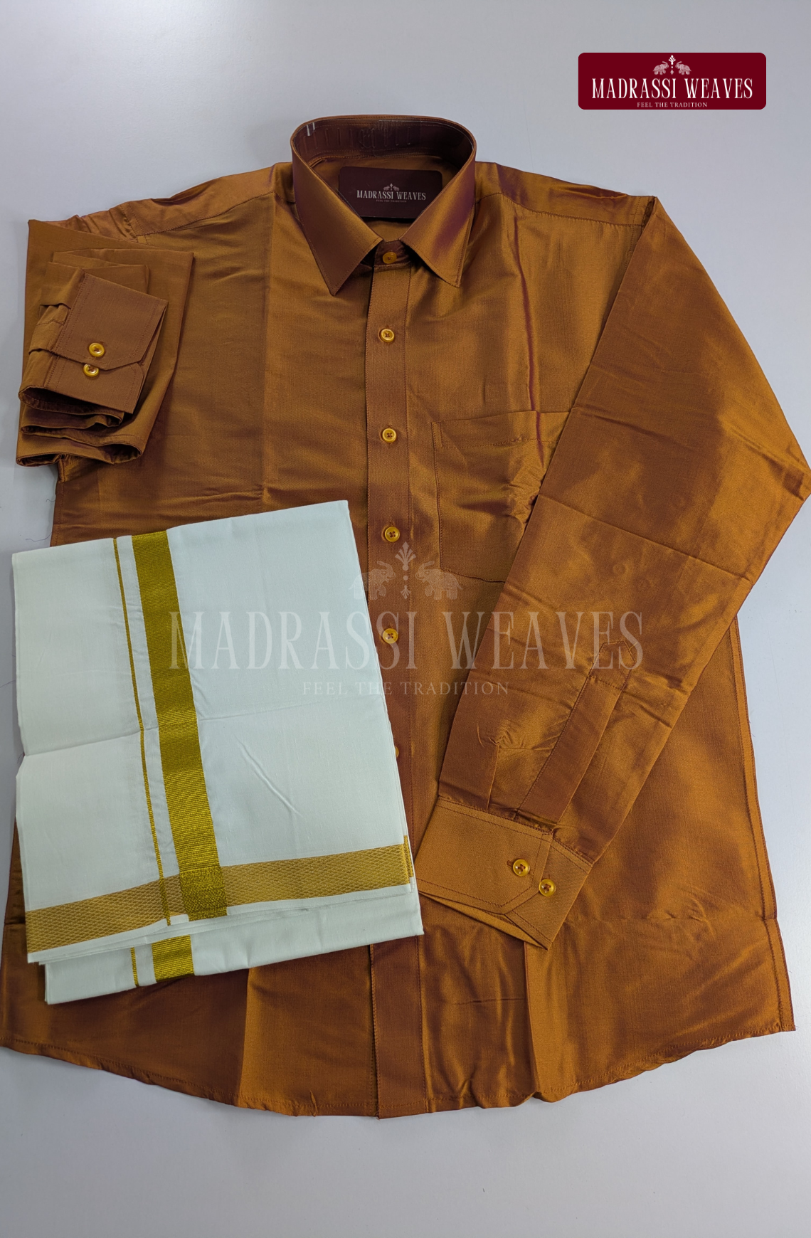 Trendy Men's Dhoti Set - Chocky Brown