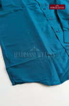 Trendy Men's Dhoti Set - Deep Blue