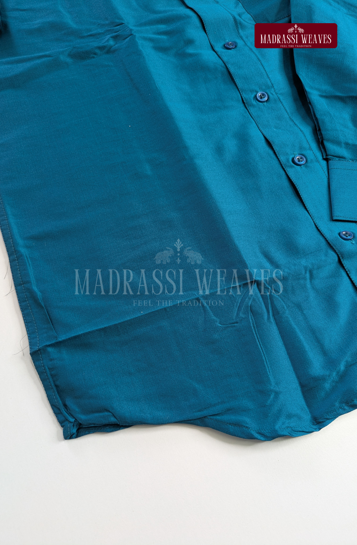 Trendy Men's Dhoti Set - Deep Blue
