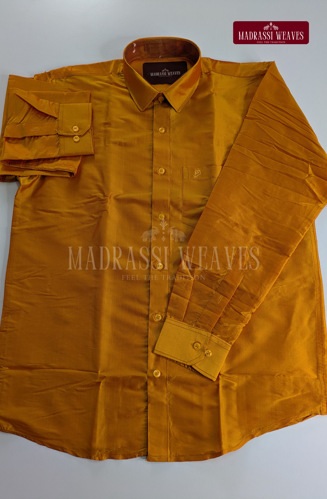 Trendy Men's Dhoti Set - Golden Mustard