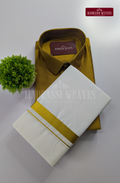 Trendy Men’s Dhoti Set – Methi Yellow