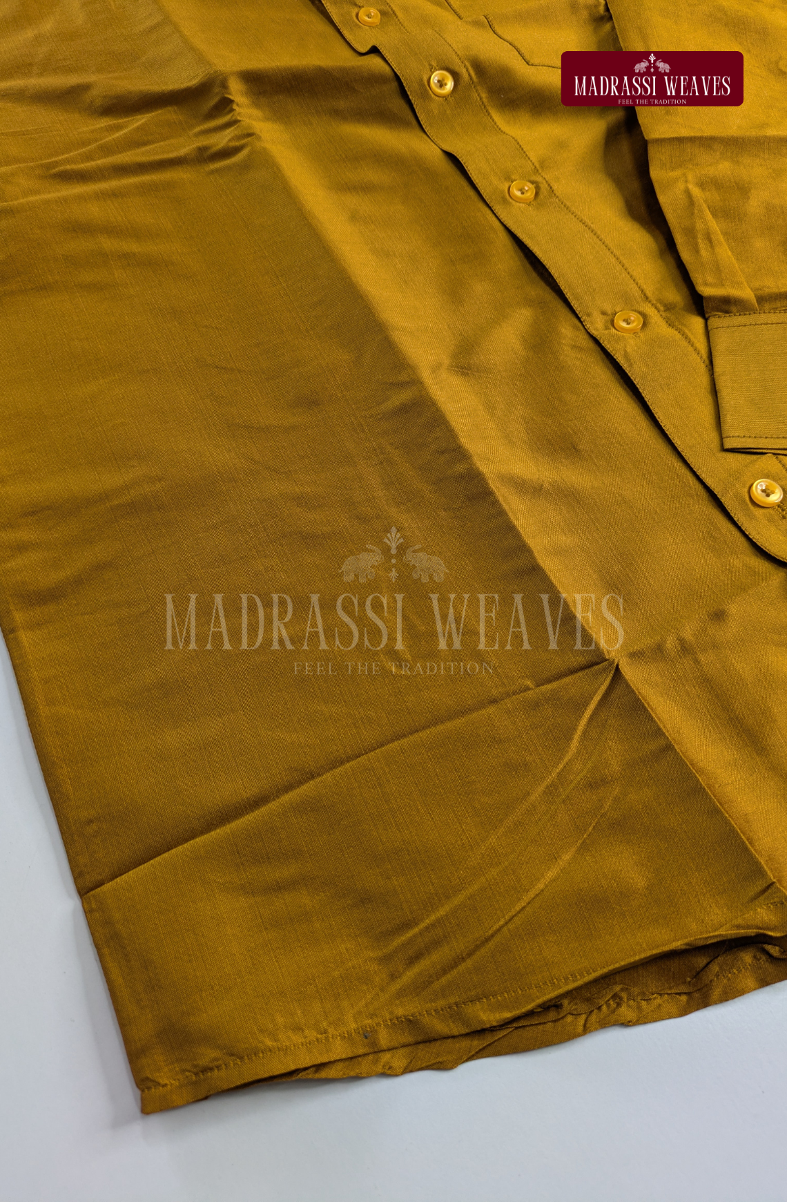 Trendy Men's Dhoti Set - Mustard