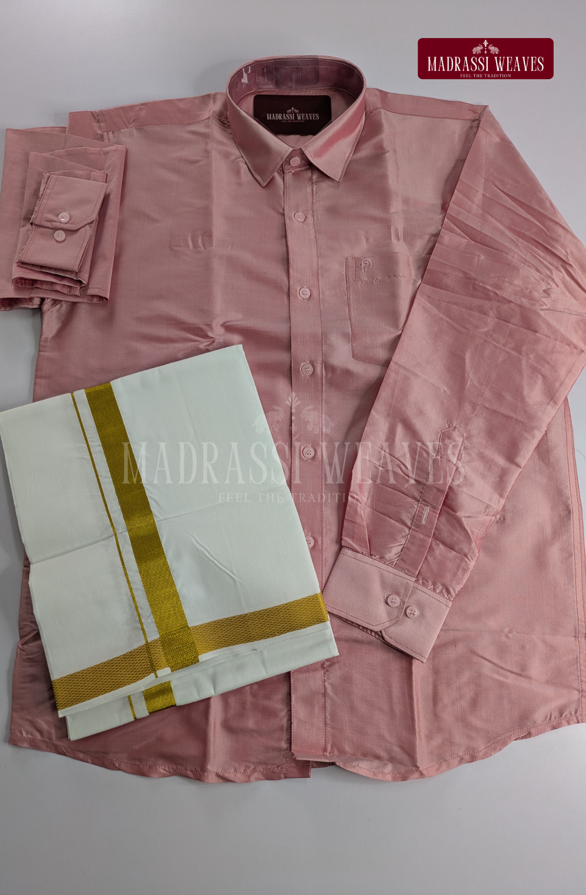 Trendy Men's Dhoti Set - Pink