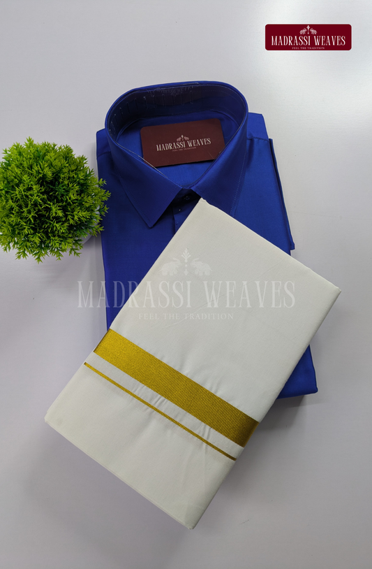 Trendy Men's Dhoti Set - Violet