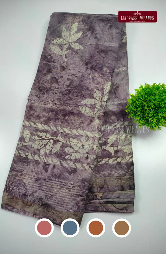 Trendy Sequence Border Cotton Blend Saree
