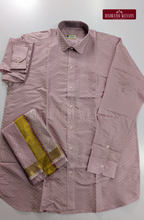Textured Weave Japan Silk Dhoti Set - Petal Pink