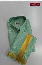 Textured Weave Japan Silk Dhoti Set - Rexona