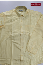 Textured Weave Japan Silk Dhoti Set - Off White