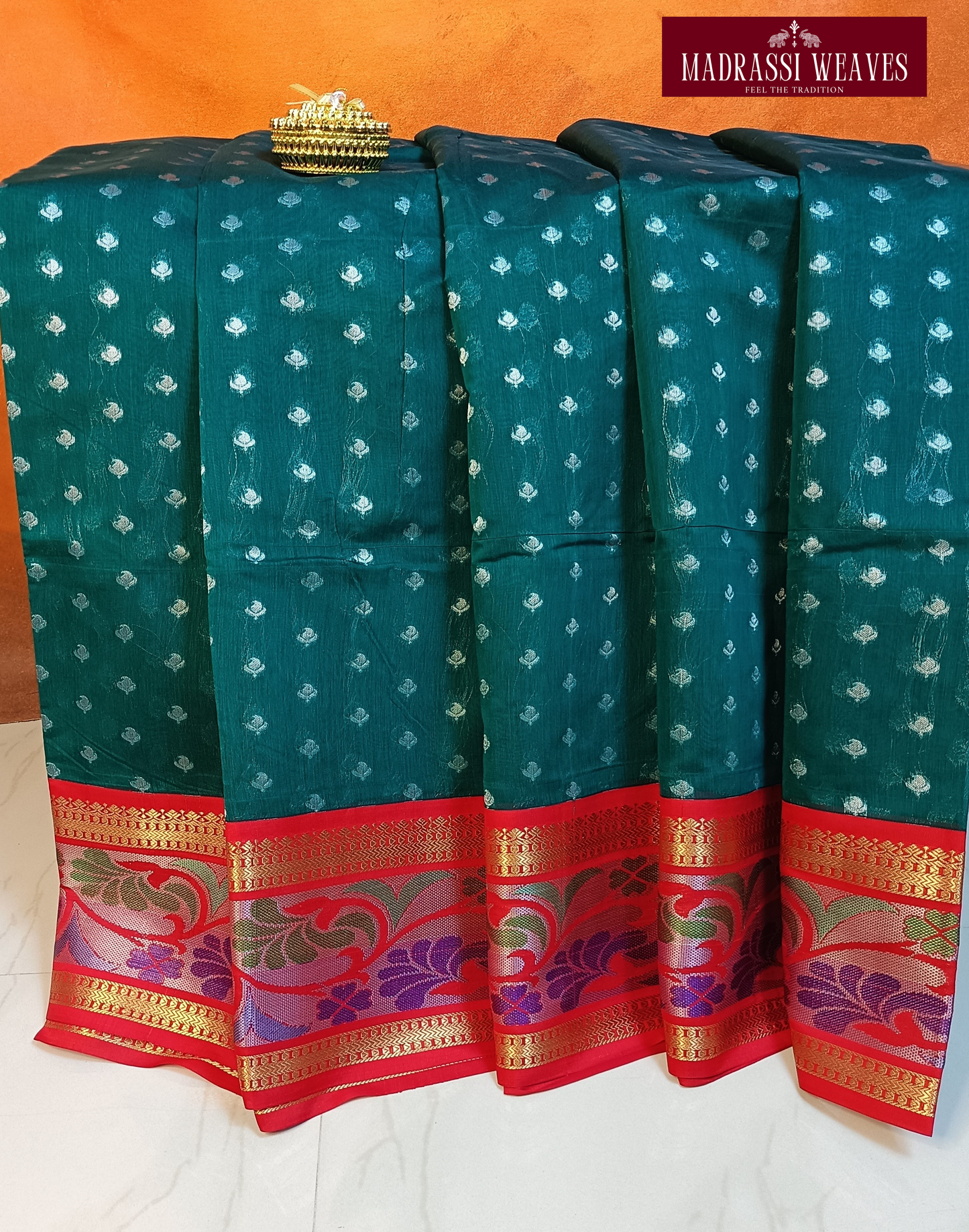 Premium Zari Woven Cotton Sarees