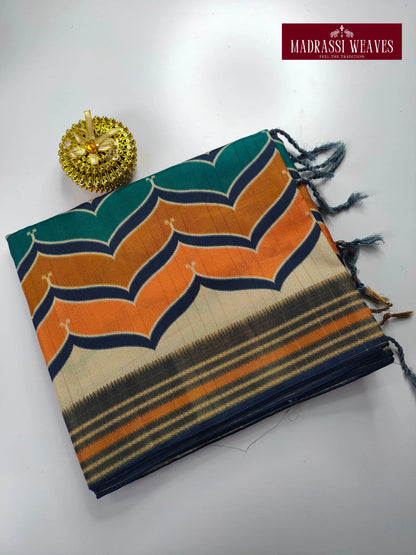 Multicolour Soft Tussar Silk Sarees