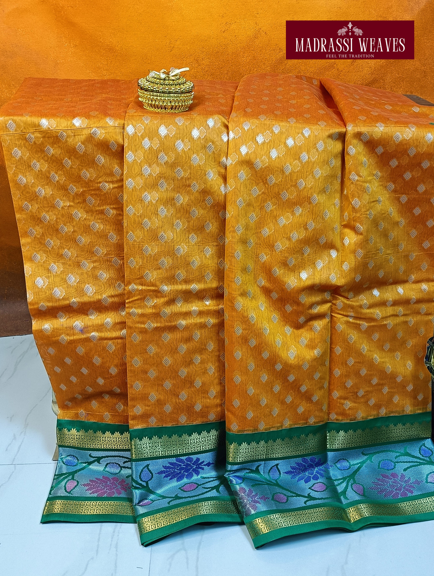 Premium Zari Woven Cotton Sarees