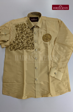 Luxury Aari Work Wedding Silk Shirt 9 (HandCrafted) - (DESPATCH TIME 15 DAYS)