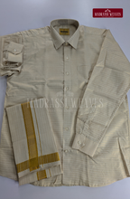 Wedding Zari Brocade  Shirt and Dhoti Set - 8