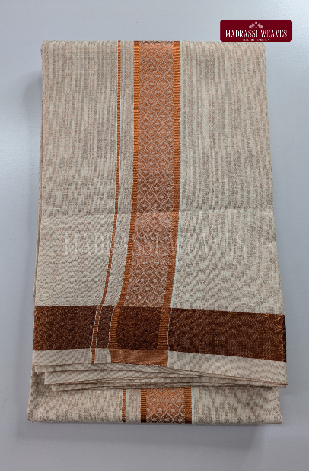 Wedding Zari Brocade  Shirt and Dhoti Set - 2
