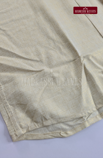 Wedding Zari Brocade  Shirt and Dhoti Set - 4