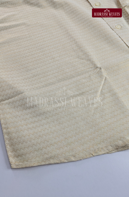 Wedding Zari Brocade  Shirt and Dhoti Set - 8